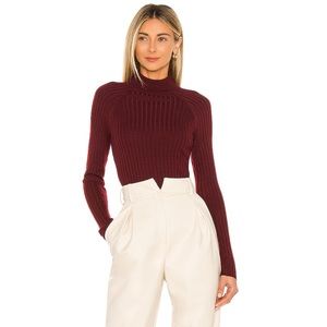 NWT • BURGUNDY MOCKNECK SWEATER LOVERS + FRIENDS
